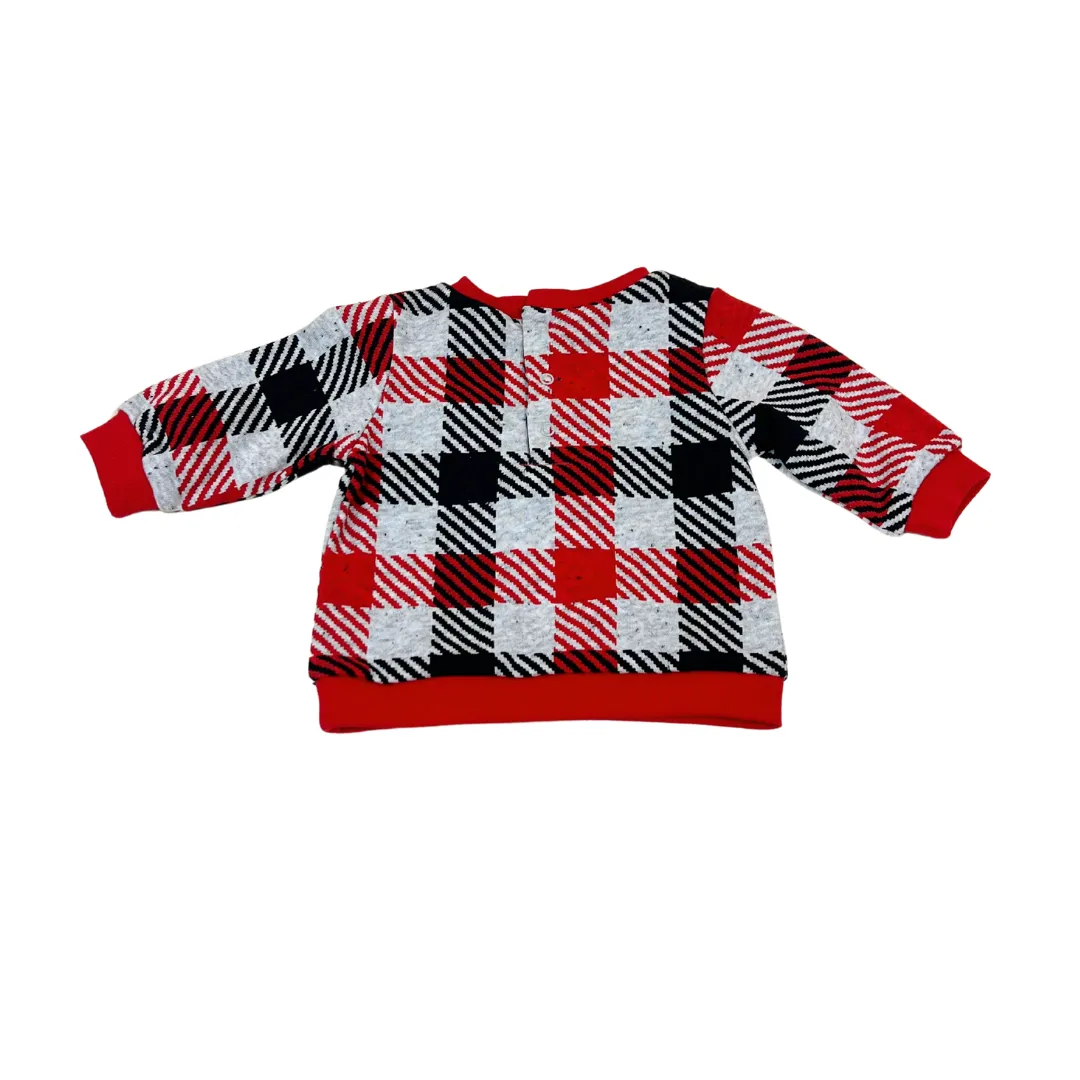 2pc Red Plaid Puppy Pant Set