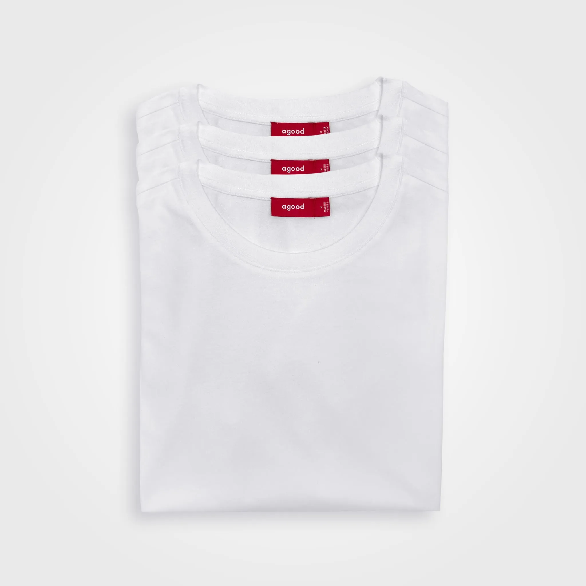 3 Pack | Men’s T-Shirts, Recycled Cotton, White