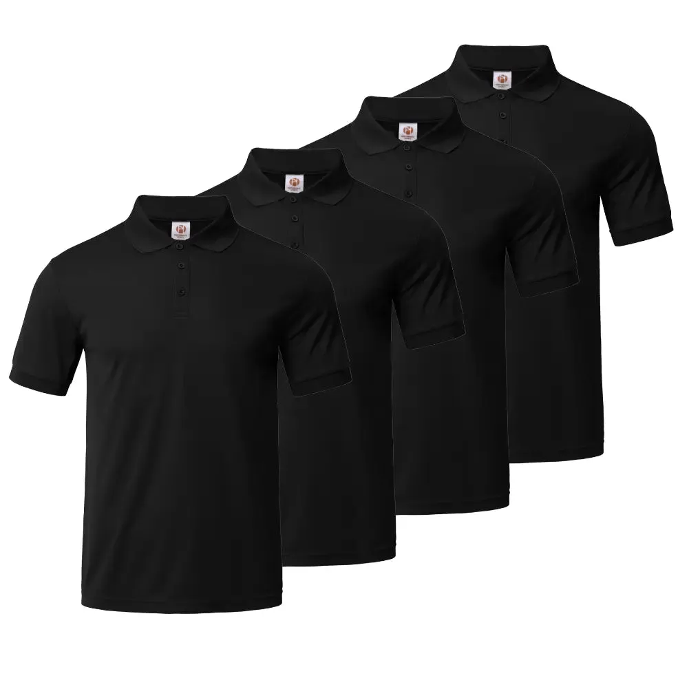 4 Pack Men's Collared Shirts