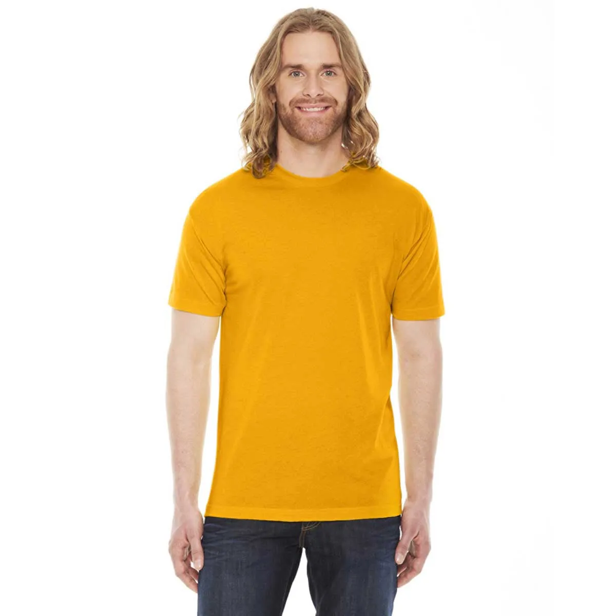 American Apparel Unisex Gold 50/50 Short Sleeve Tee