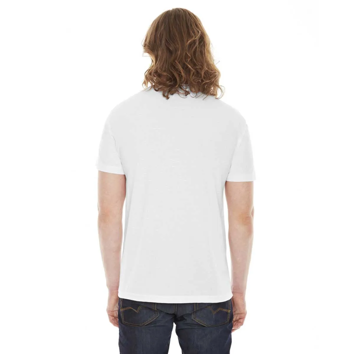 American Apparel Unisex White 50/50 Short Sleeve Tee