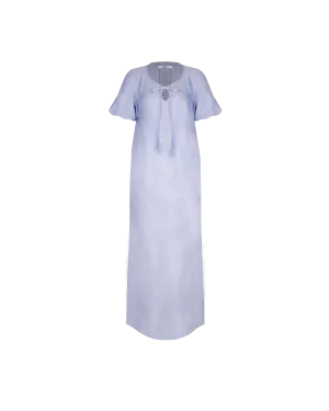 ANGEL LINEN MAXI DRESS BLUE MARLE