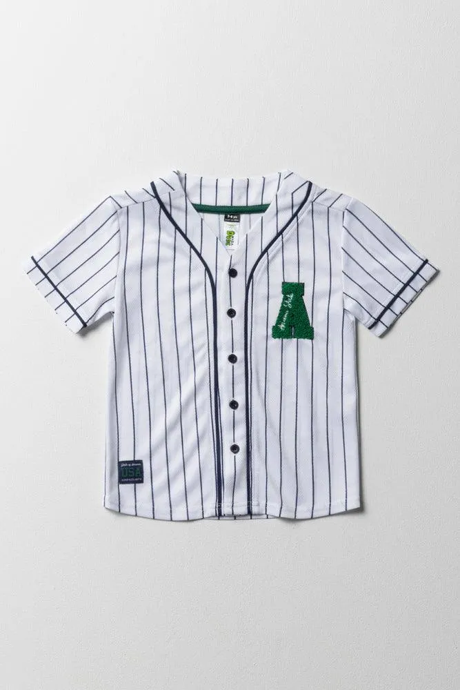 Baseball Button Thru T-Shirt