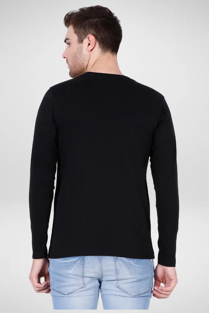 Black and Navy Blue Full Sleeve T-Shirts Combo for Men