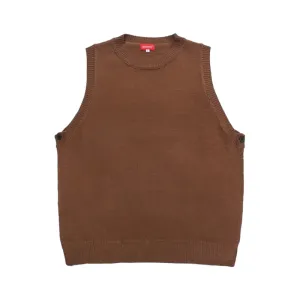 Boxy crew neck apron sweater vest - final sale