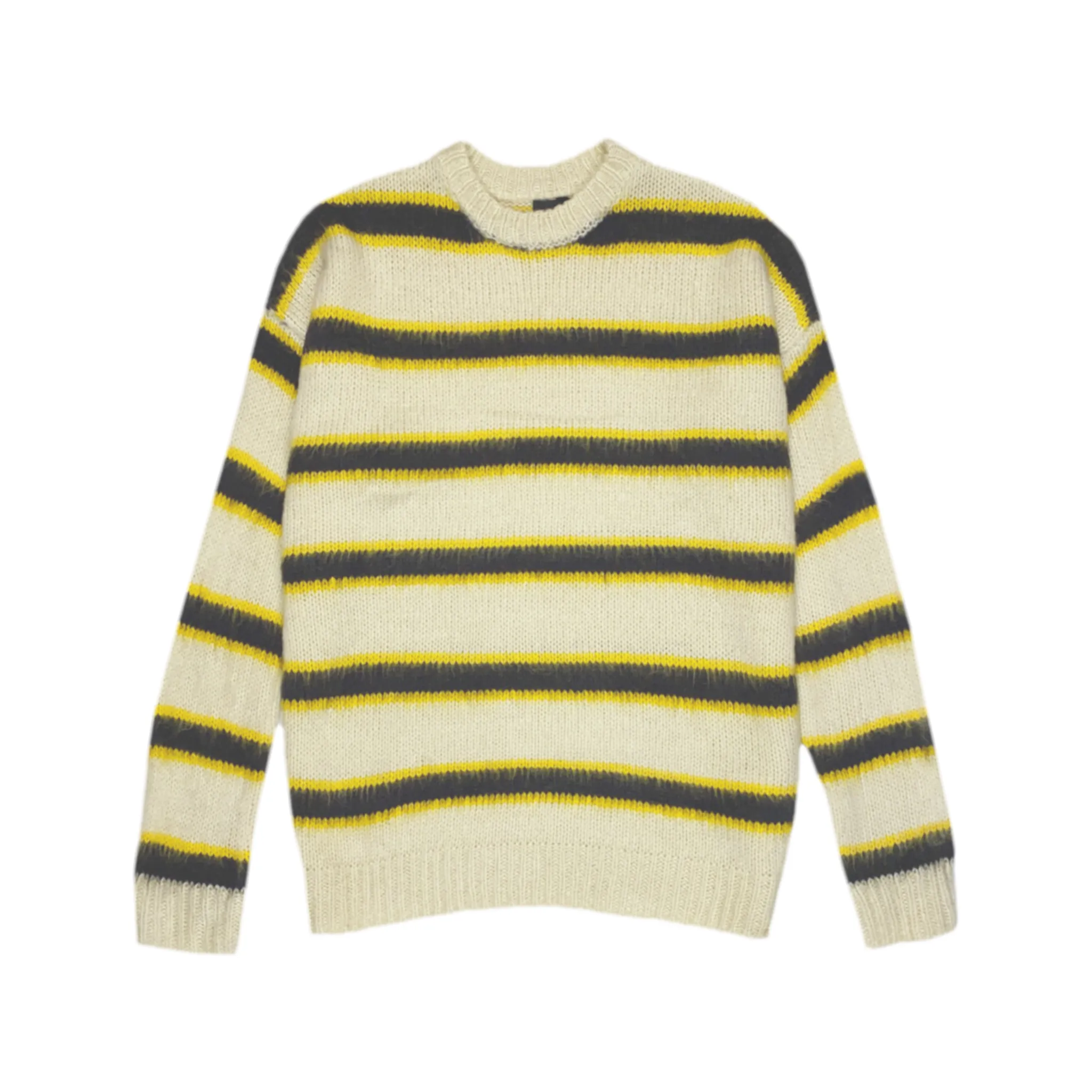 Boxy fit lofty mohair striped sweater - final sale