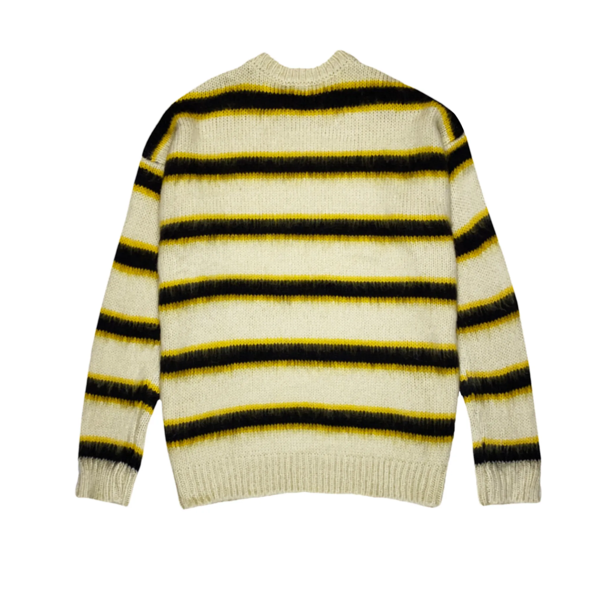 Boxy fit lofty mohair striped sweater - final sale