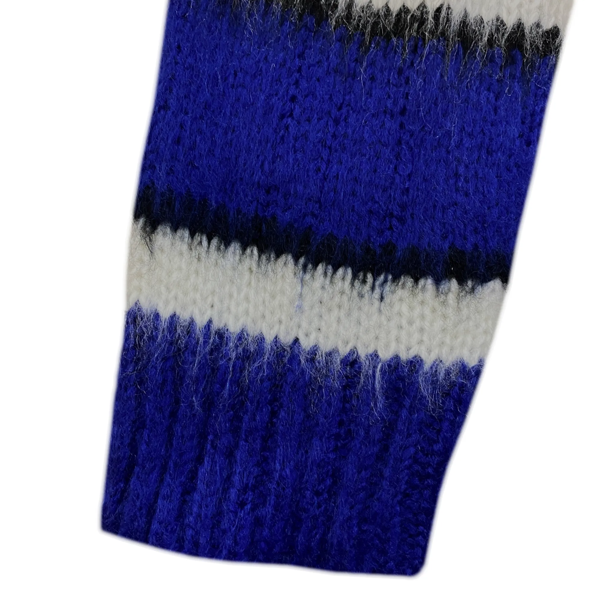 Boxy fit lofty mohair striped sweater - final sale