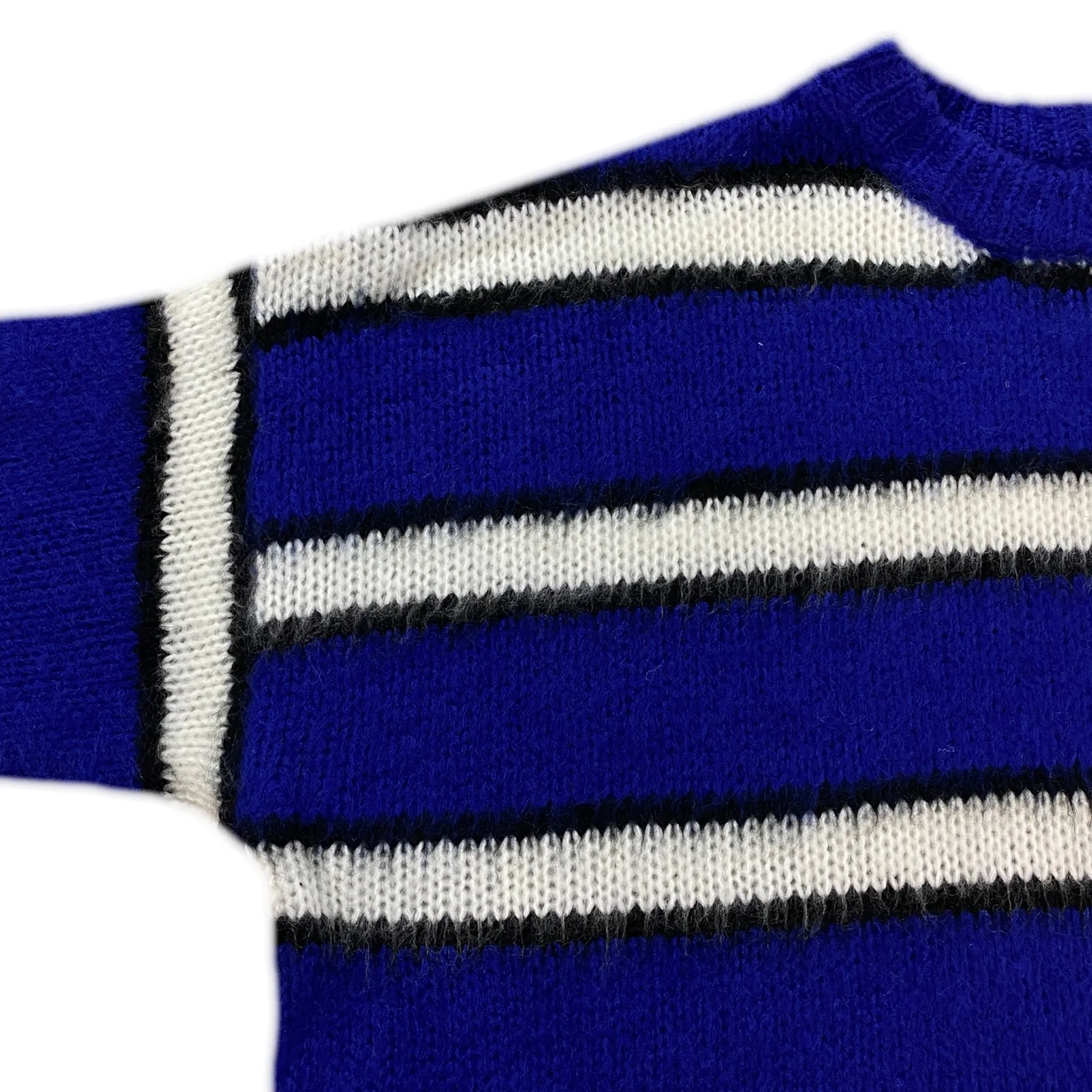 Boxy fit lofty mohair striped sweater - final sale