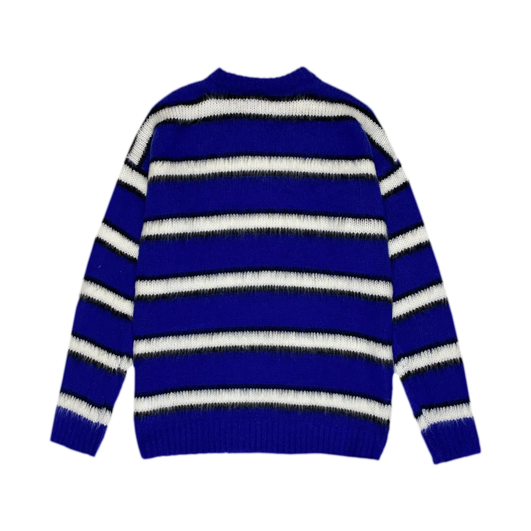 Boxy fit lofty mohair striped sweater - final sale