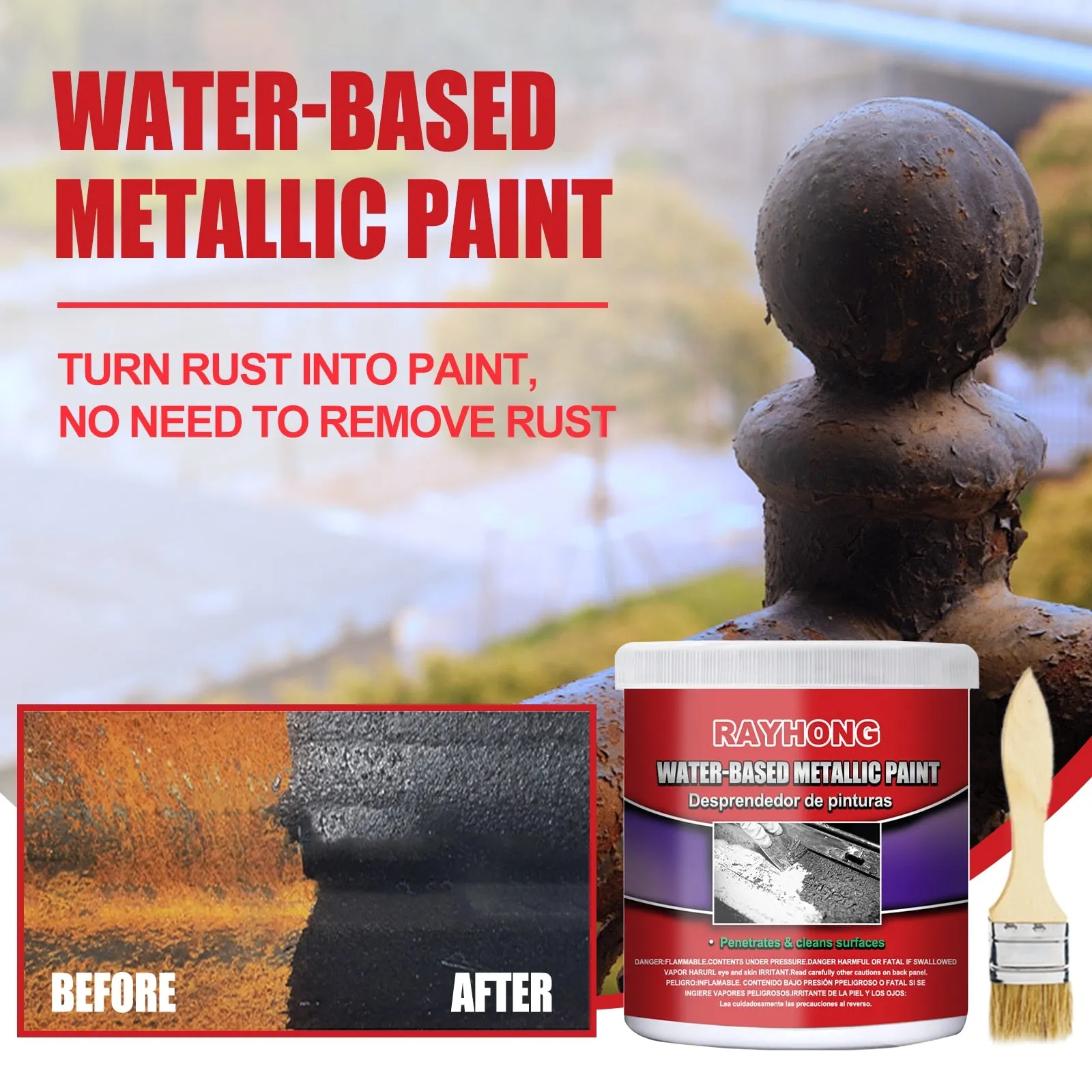 Car Anti-Rust Chassis Rust Converter Water-Based Primer