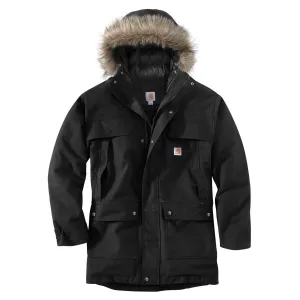 Carhartt Men's Black Quick Duck Sawtooth Parka