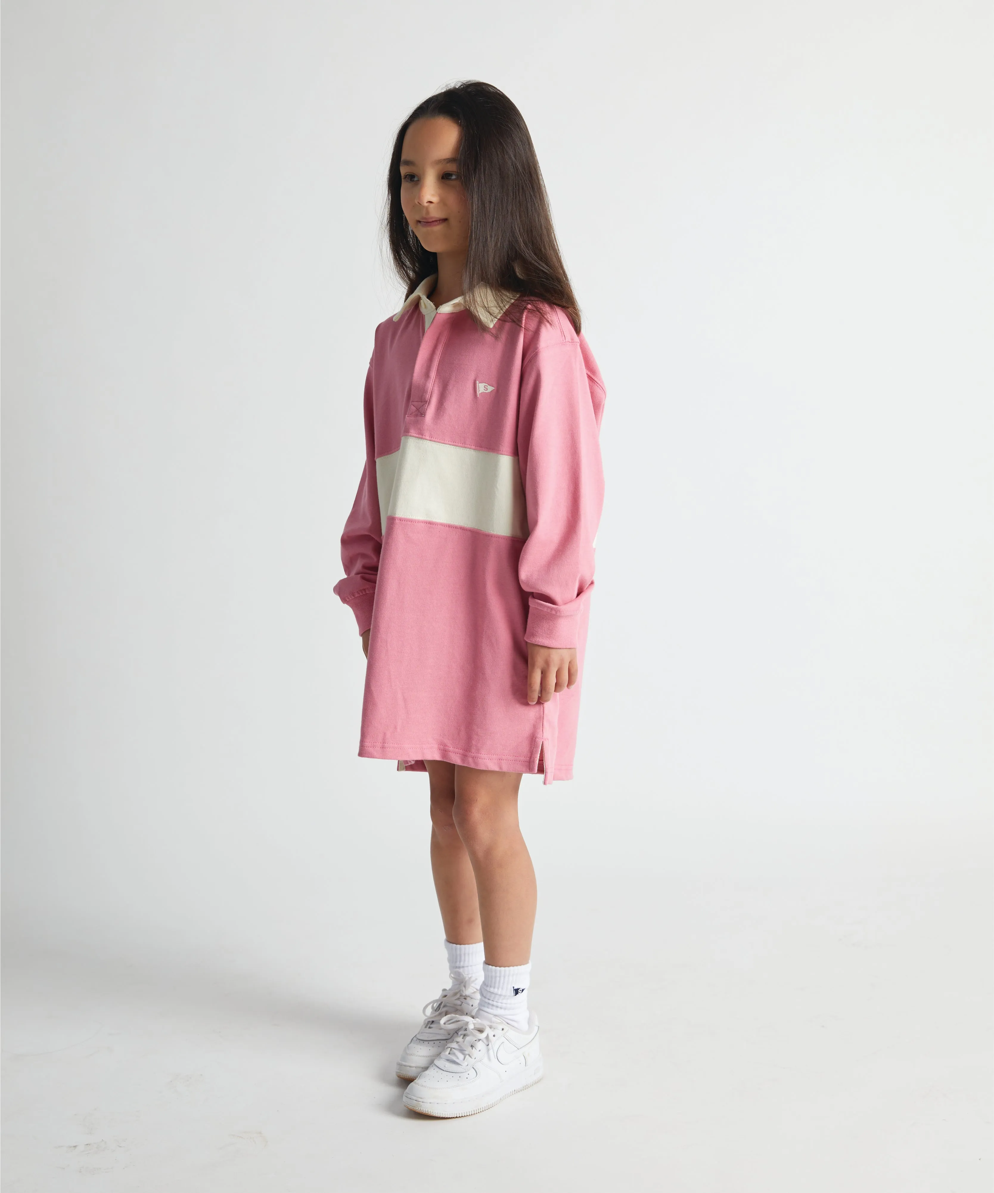 Classic Rugby Dress - Pink