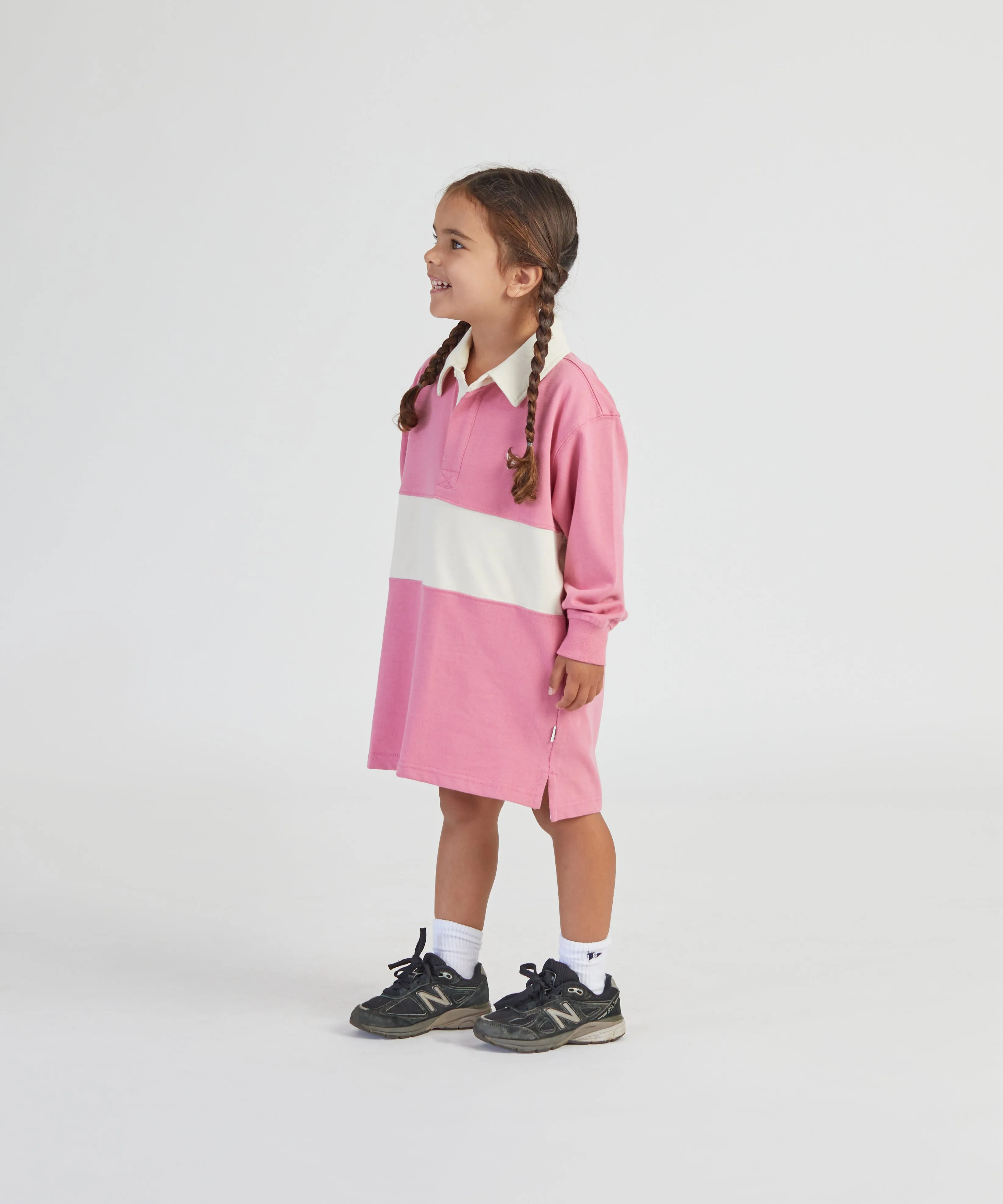 Classic Rugby Dress - Pink