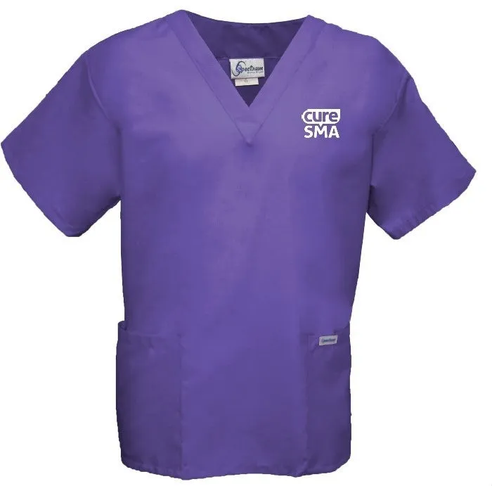 Cure SMA Unisex V-Neck Scrub Top