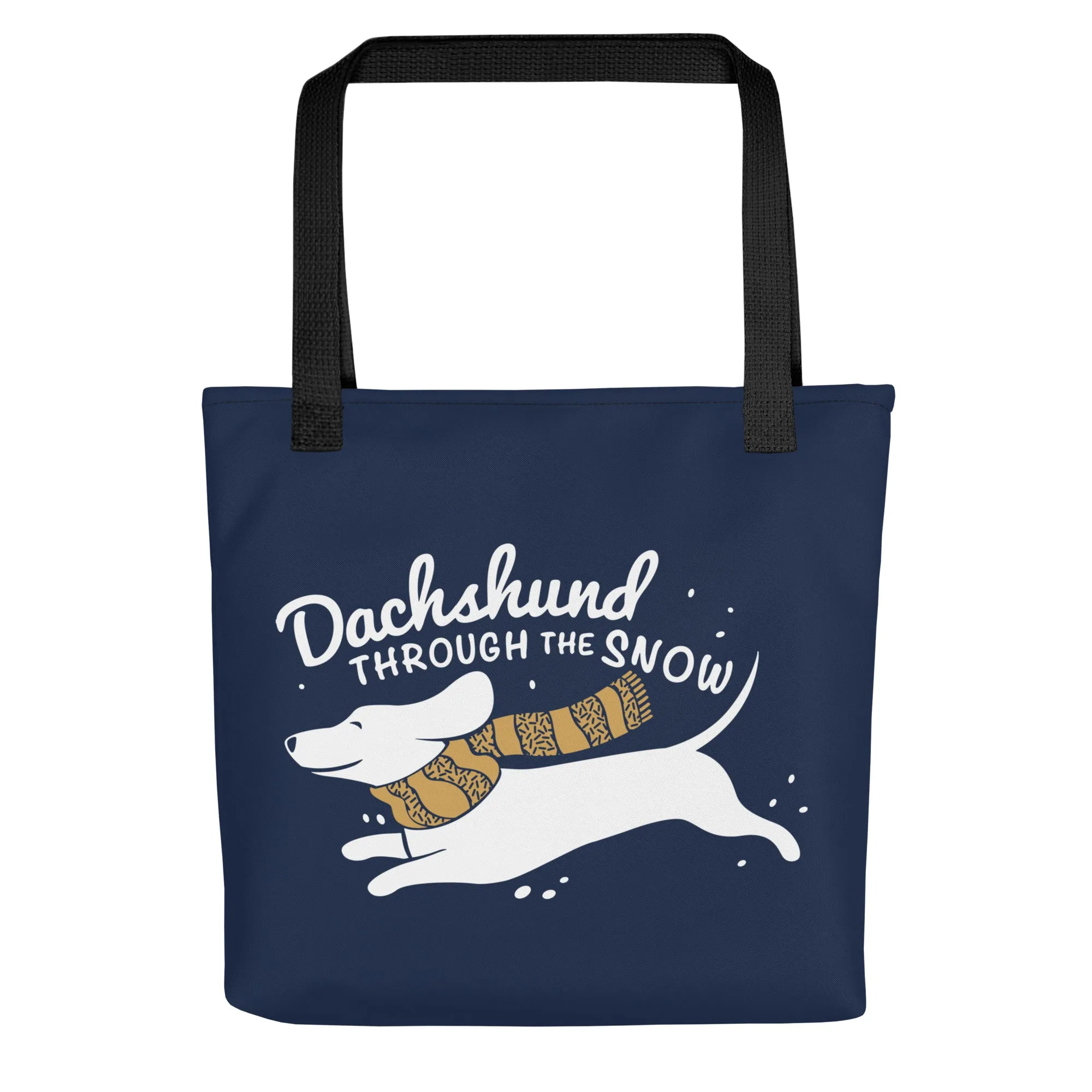 Dachshund Through The Snow Tote Bag