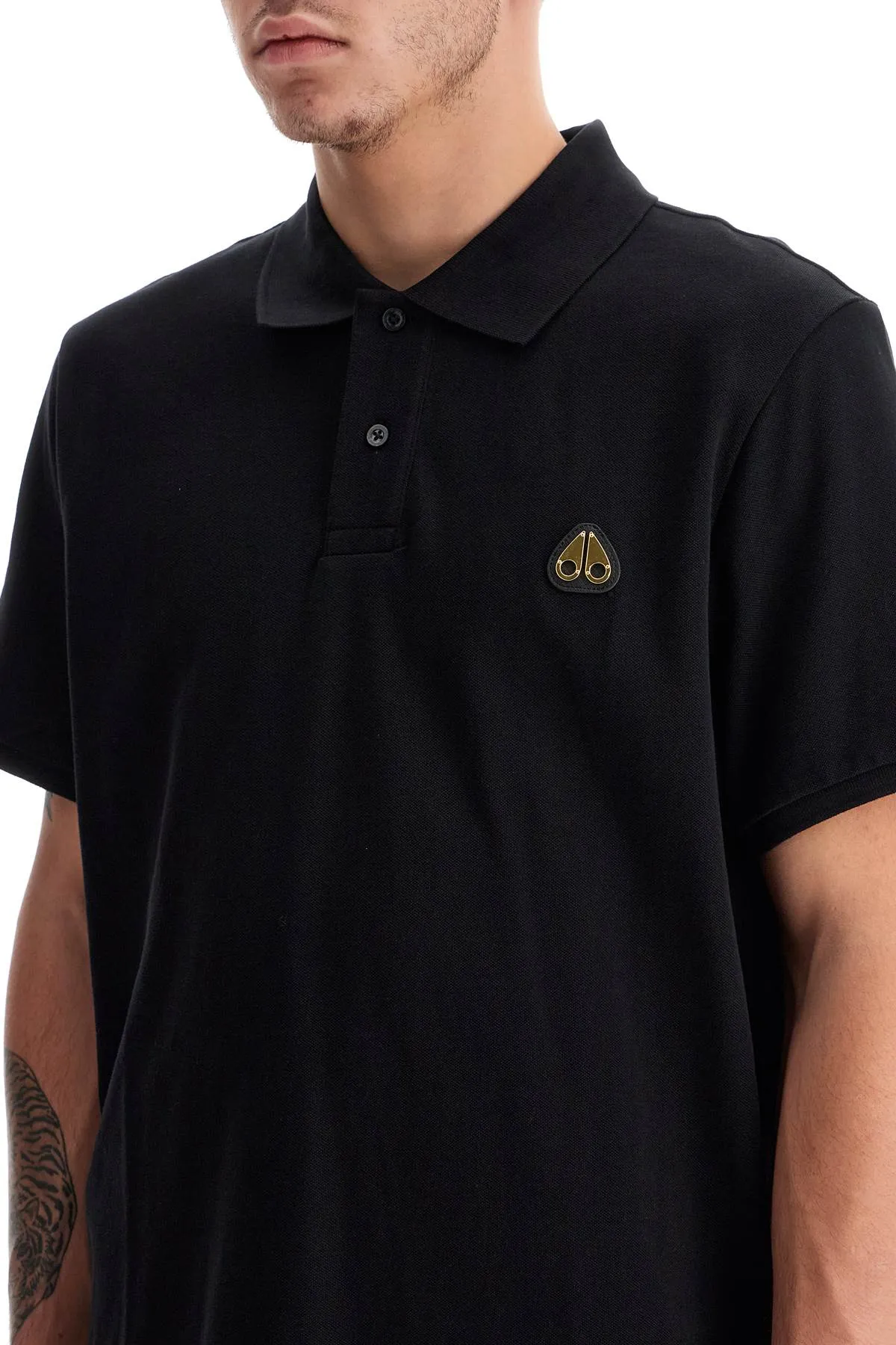 everett polo with golden logo