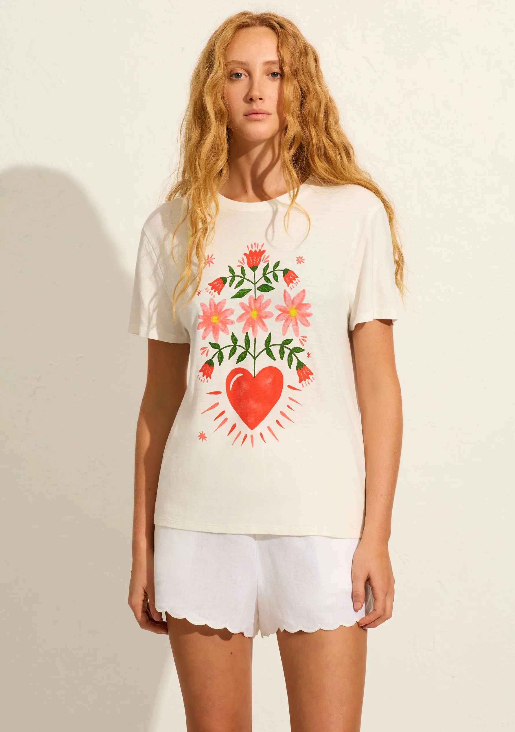 Fallen Hearts Classic Tee - Off White