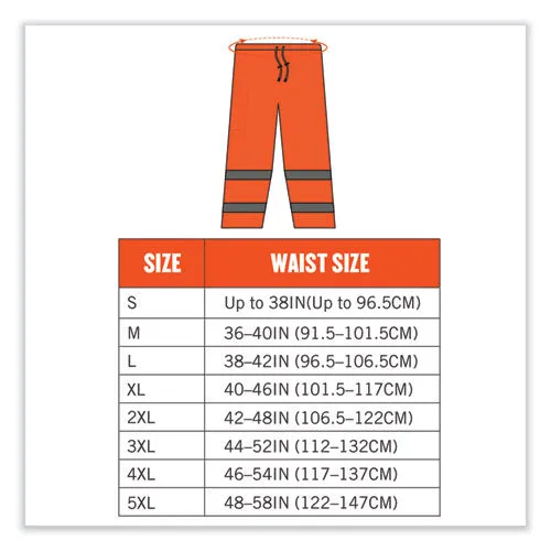 Glowear 8915 Class E Hi-vis Rain Pants, 3x-large, Orange, Ships In 1-3 Business Days