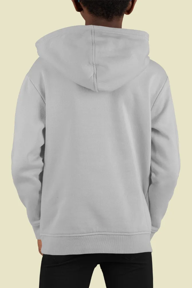 Grey Melange Hoodie for boy