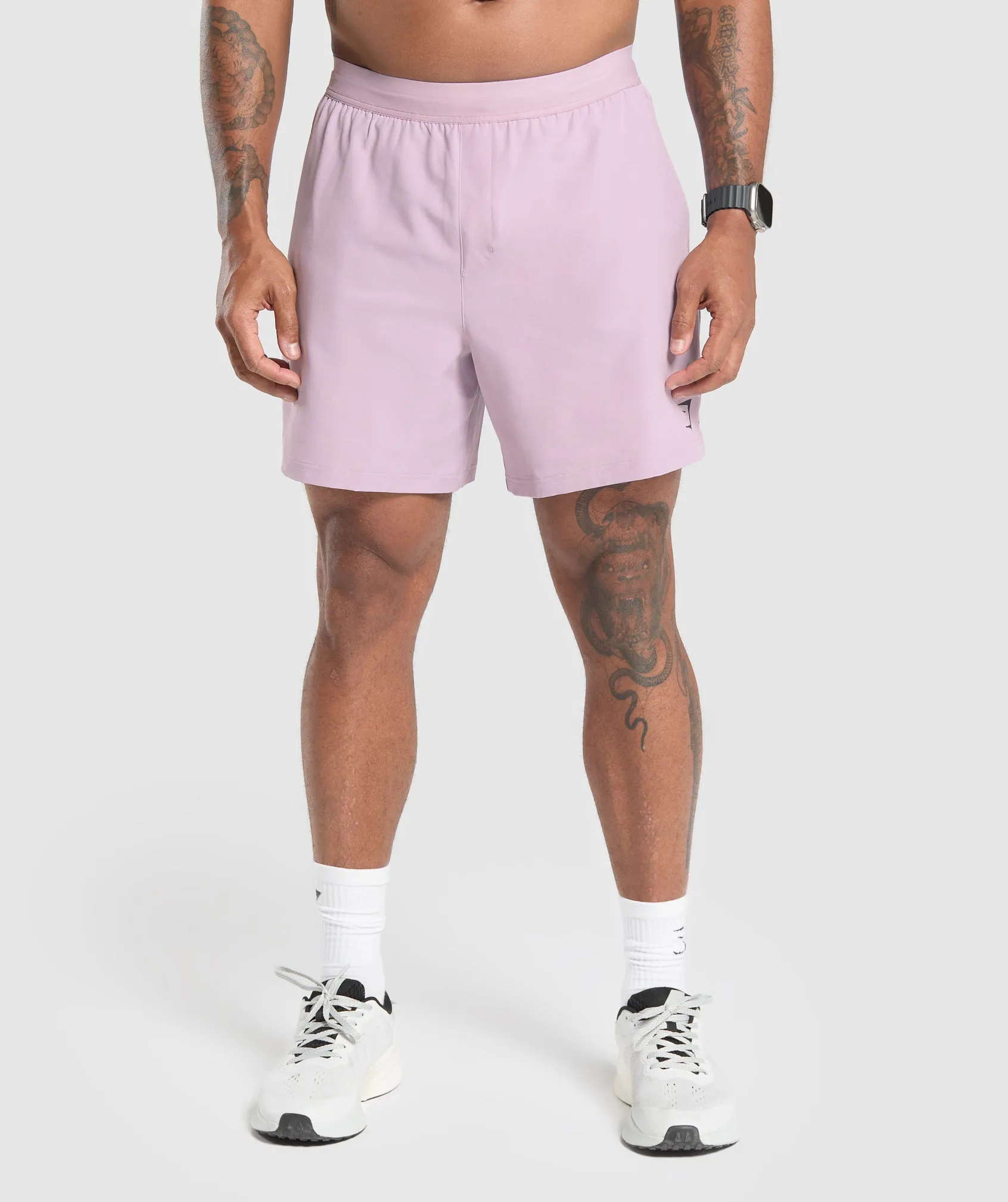 Gymshark Land to Water 6" Shorts - Warm Lilac