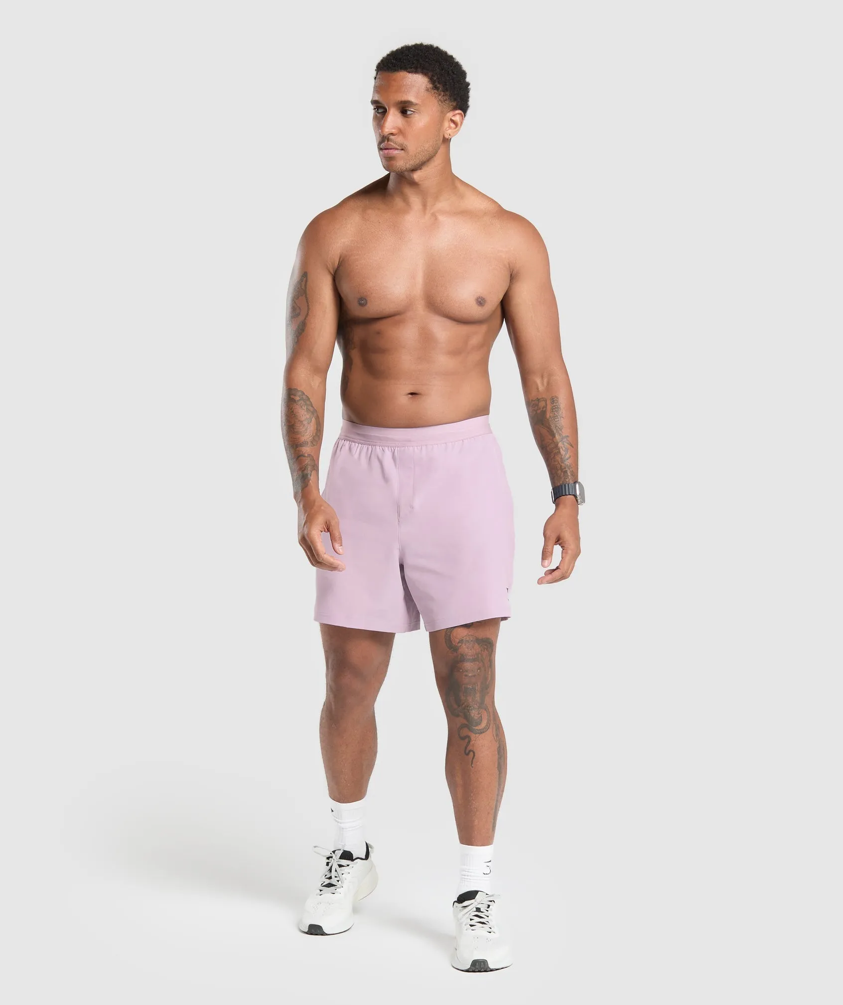 Gymshark Land to Water 6" Shorts - Warm Lilac