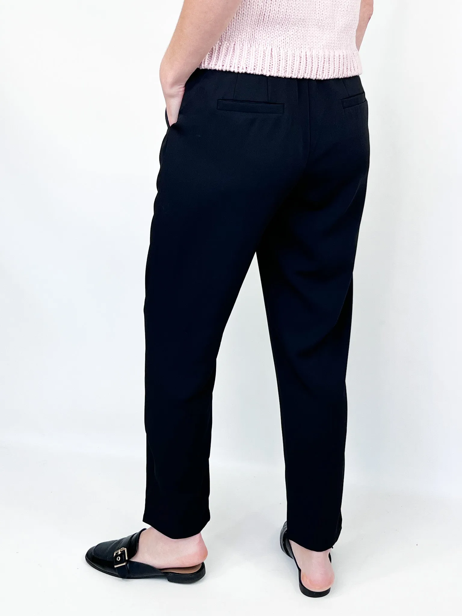 Halara - High Waisted Tapered Work Pants (Black)