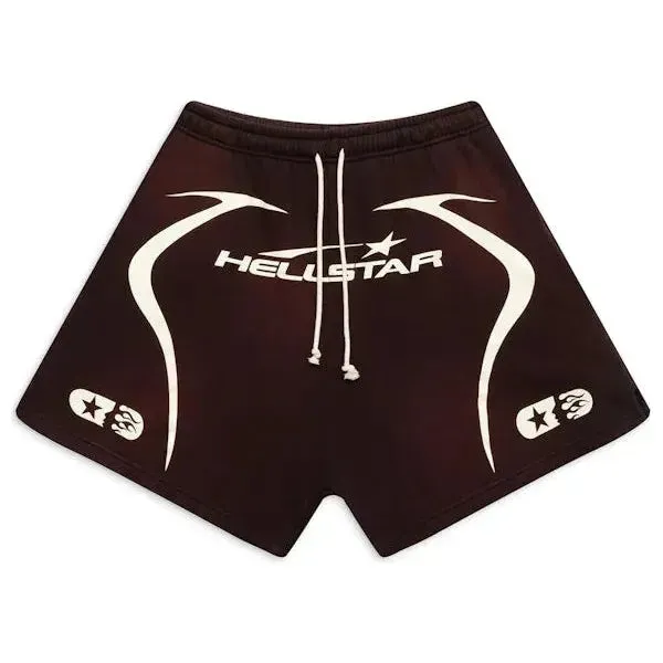 Hellstar Warm Up Shorts Brown