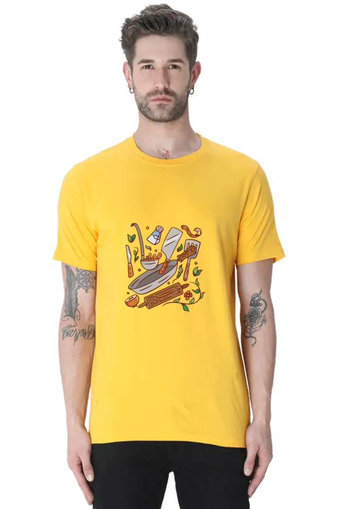 Kitchen Elements Printed T-shirt for men