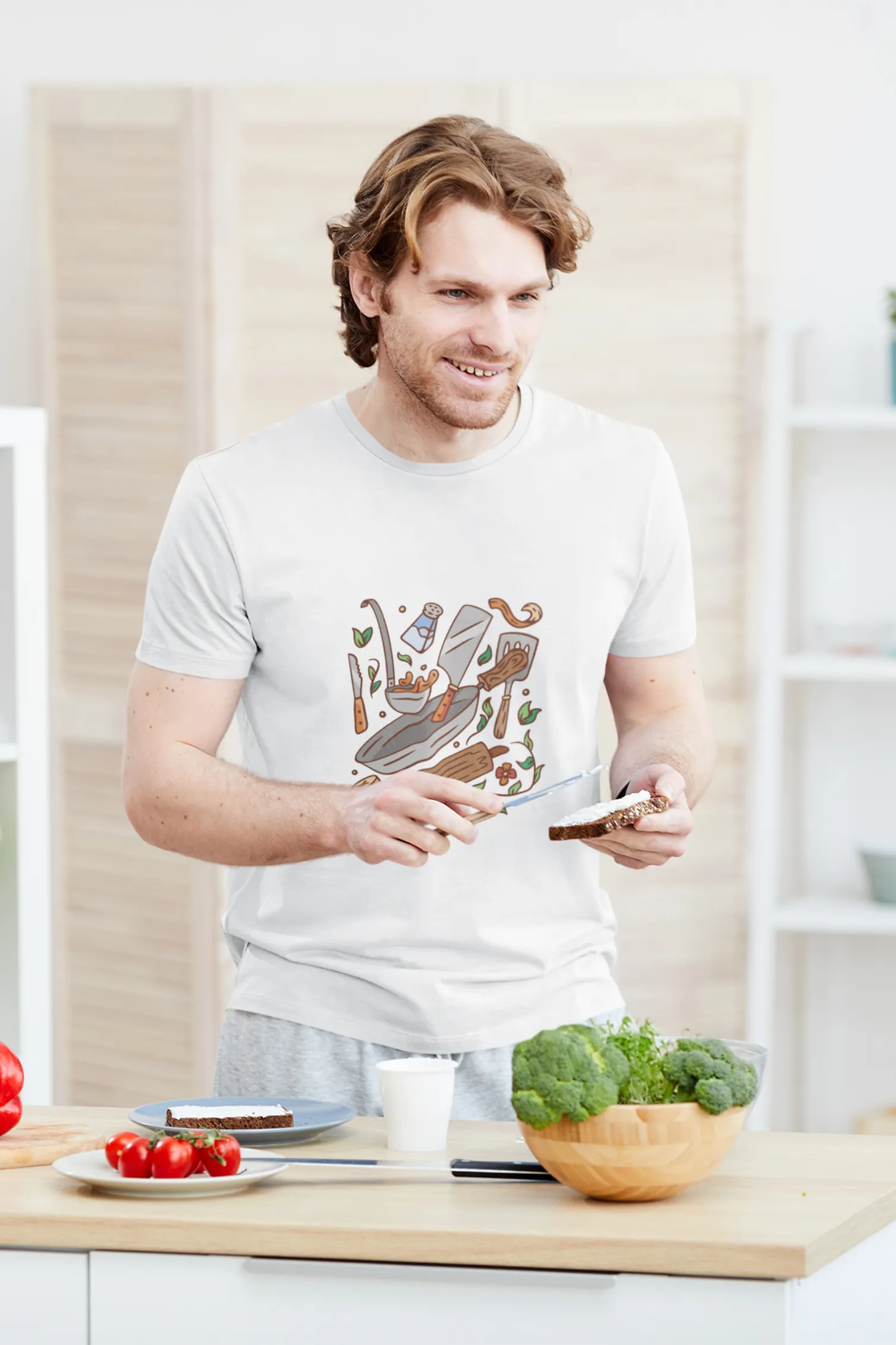 Kitchen Elements Printed T-shirt for men