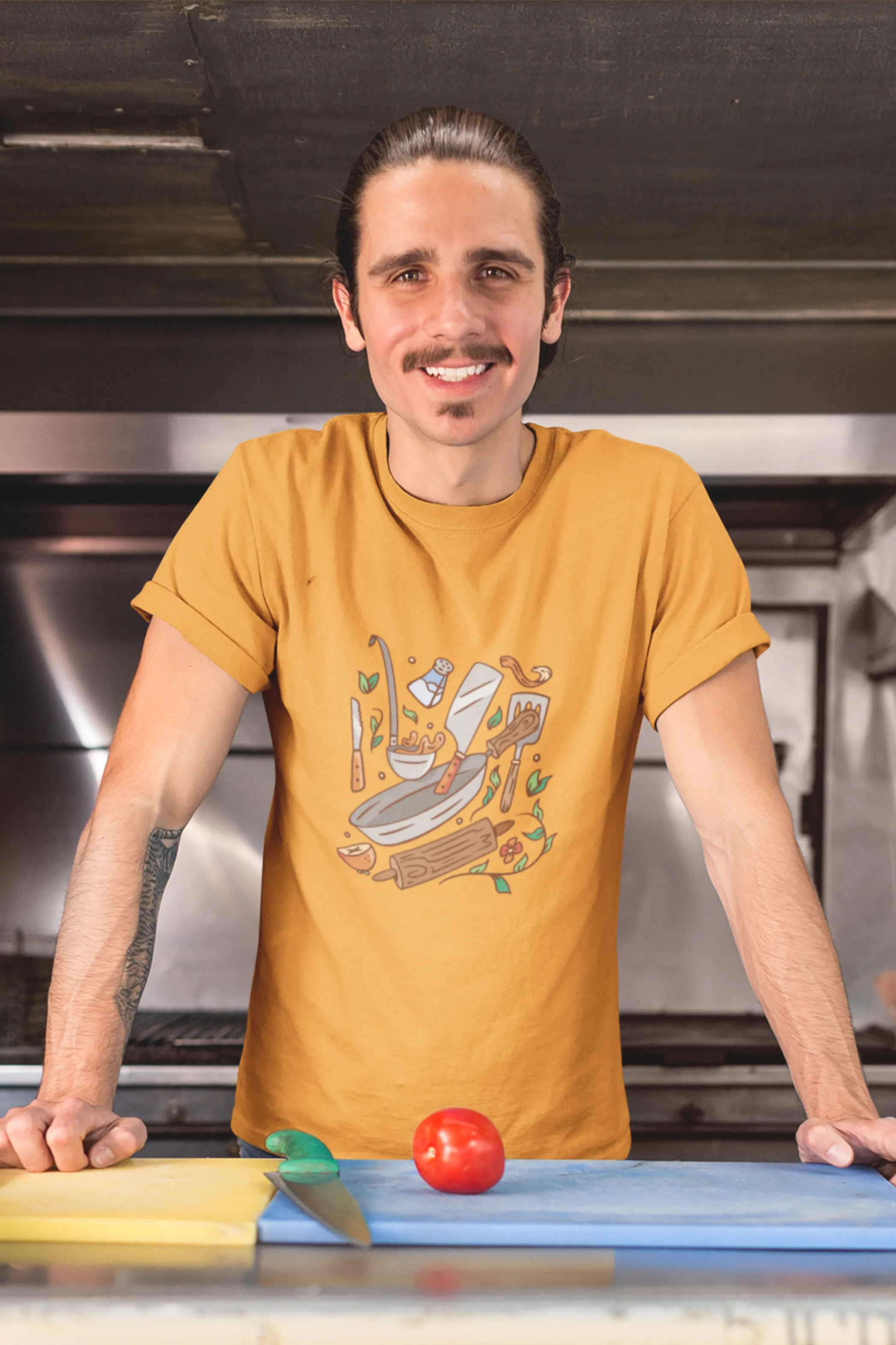 Kitchen Elements Printed T-shirt for men