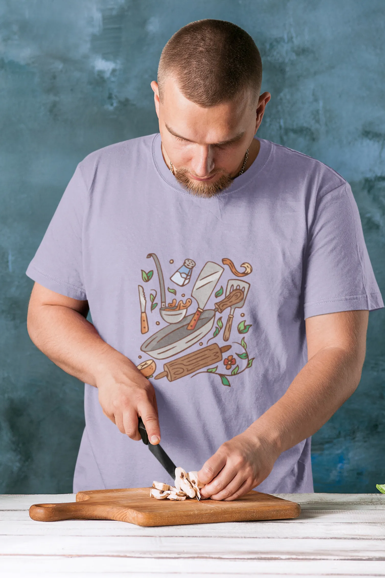 Kitchen Elements Printed T-shirt for men