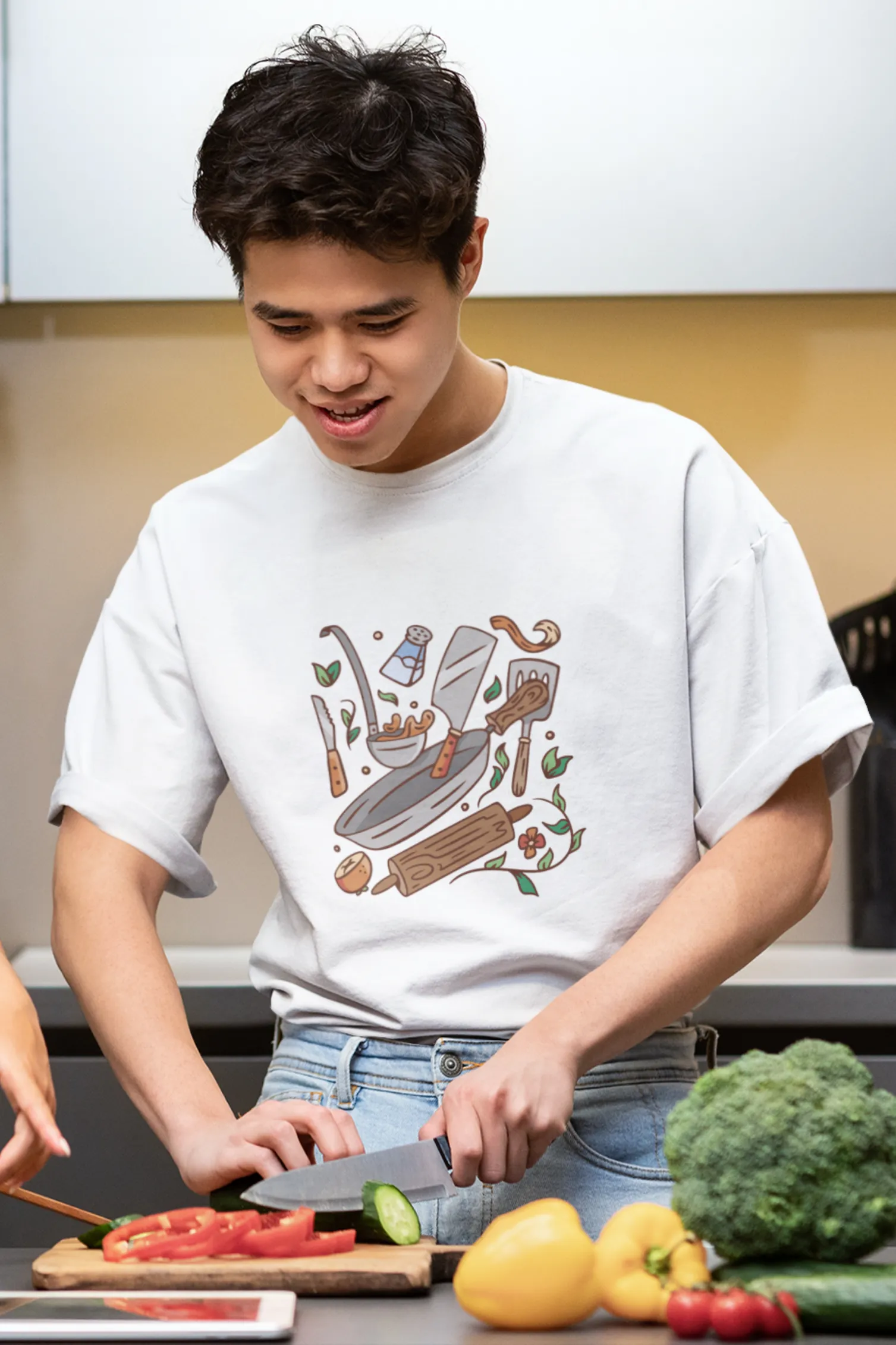 Kitchen Elements Printed T-shirt for men