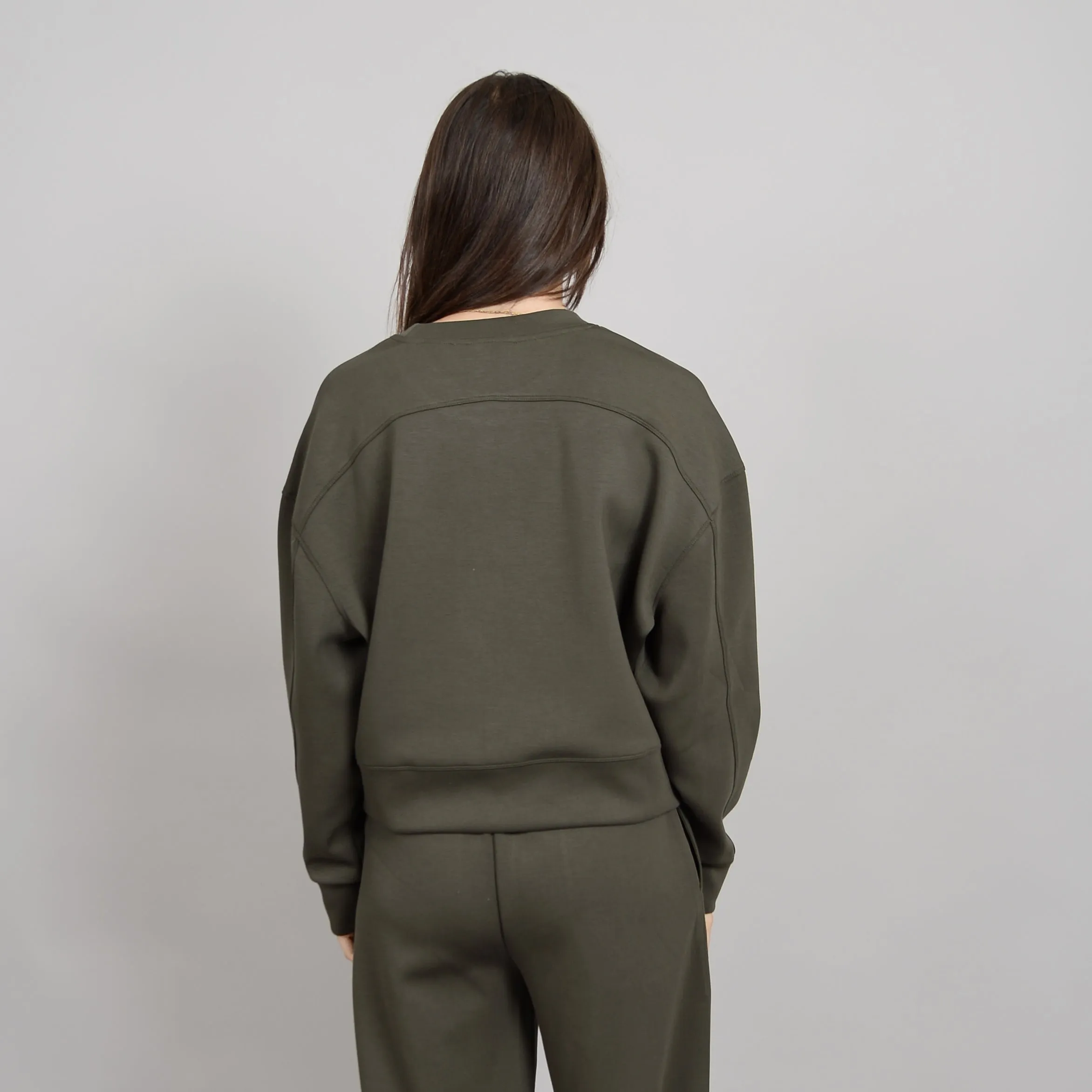 LUCIE KNIT SWEATER - OLIVE NIGHT