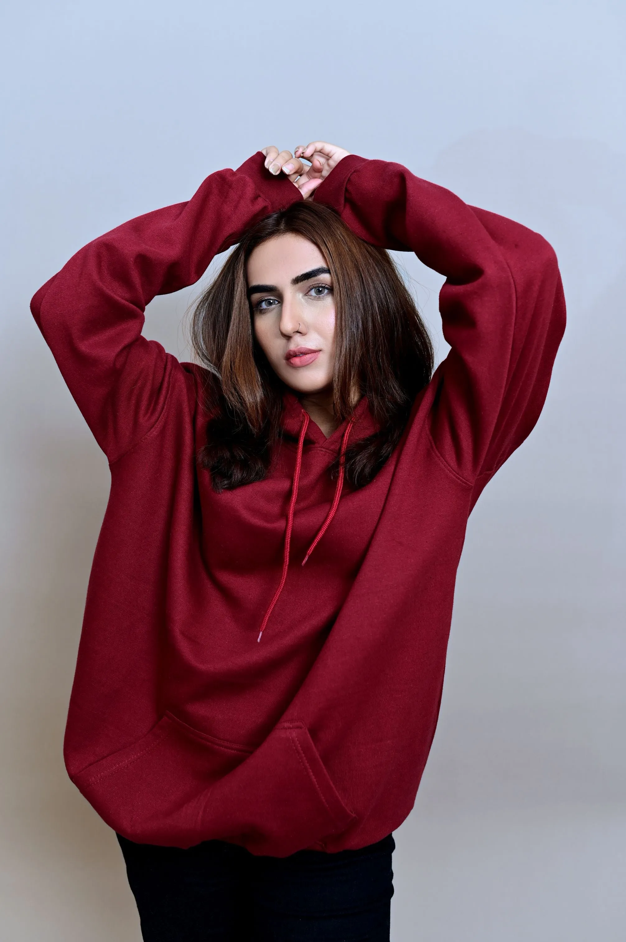 Maroon Over Sized Hoodie (UNISEX)