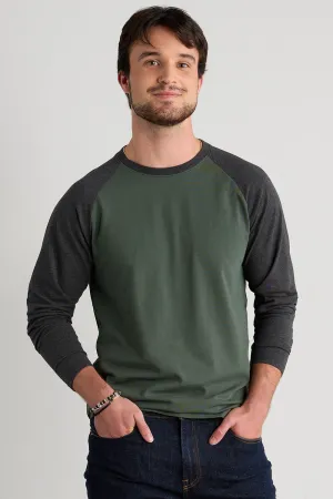 Men's Organic Cotton Raglan Long Sleeve T-Shirt