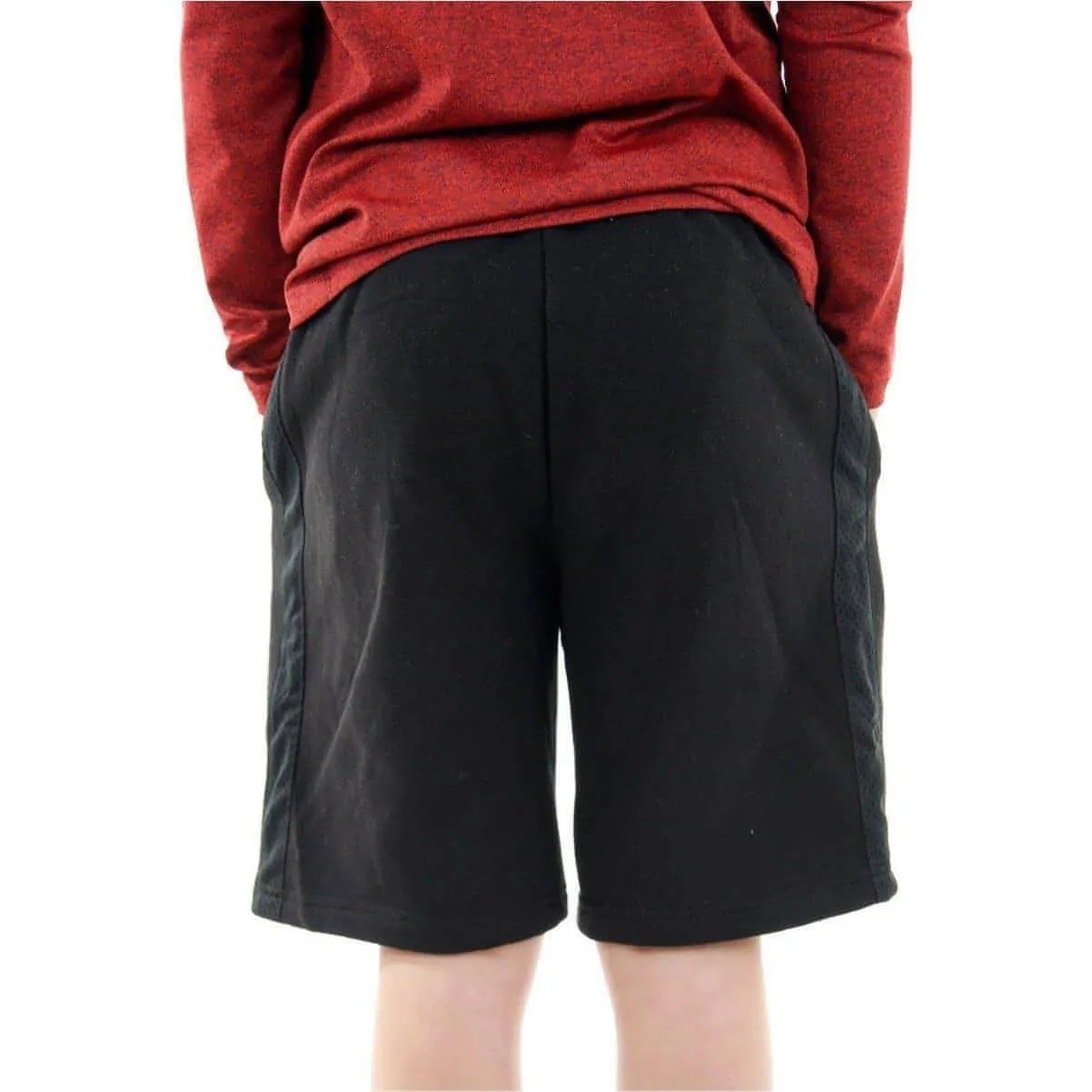 More Mile Fleece Boys Sweat Shorts - Black