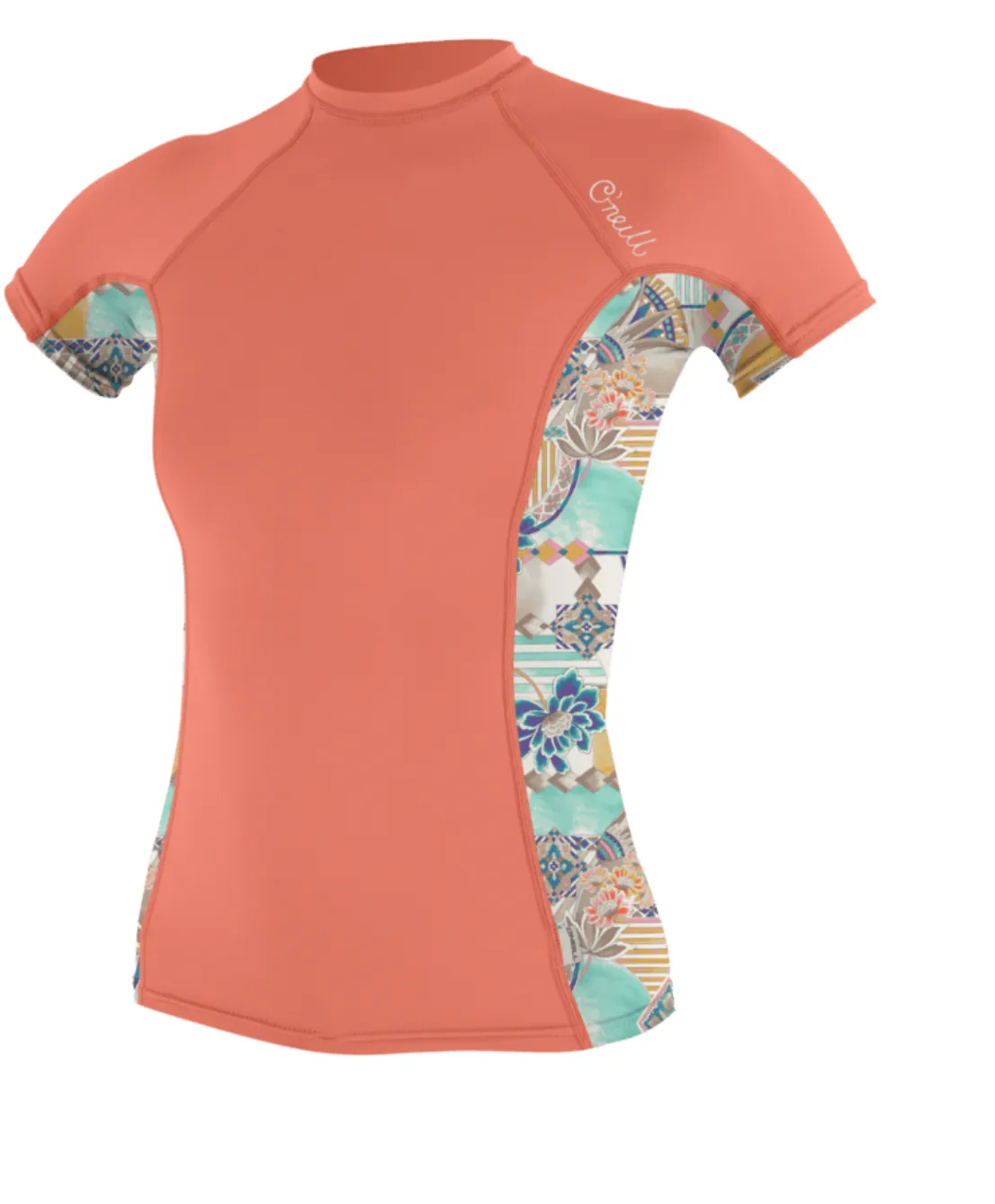 O'Neill Womens Side Print S/S Rash Guard 5405S-Hx6