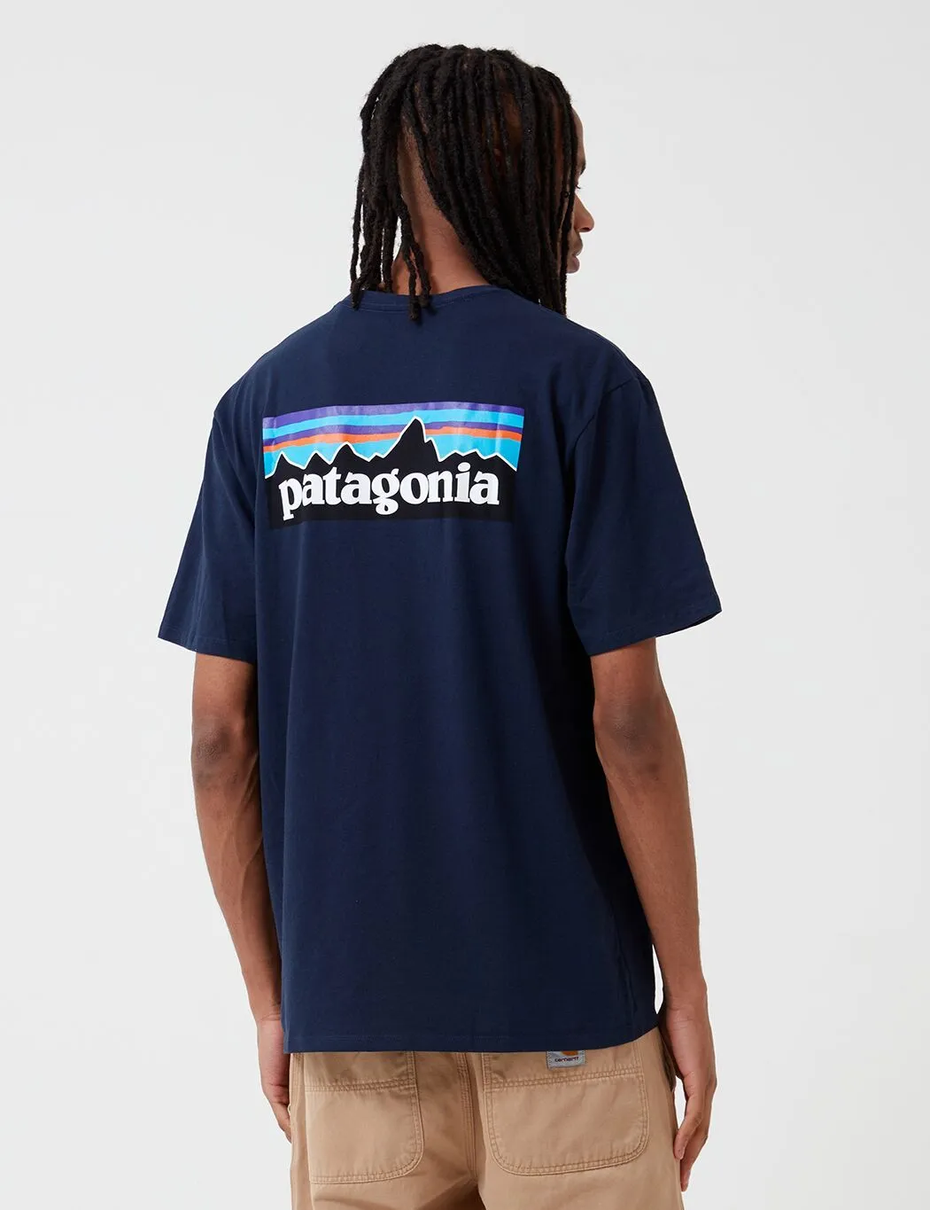 Patagonia P-6 Logo Pocket Responsibili-Tee T-Shirt - Classic Navy Blue