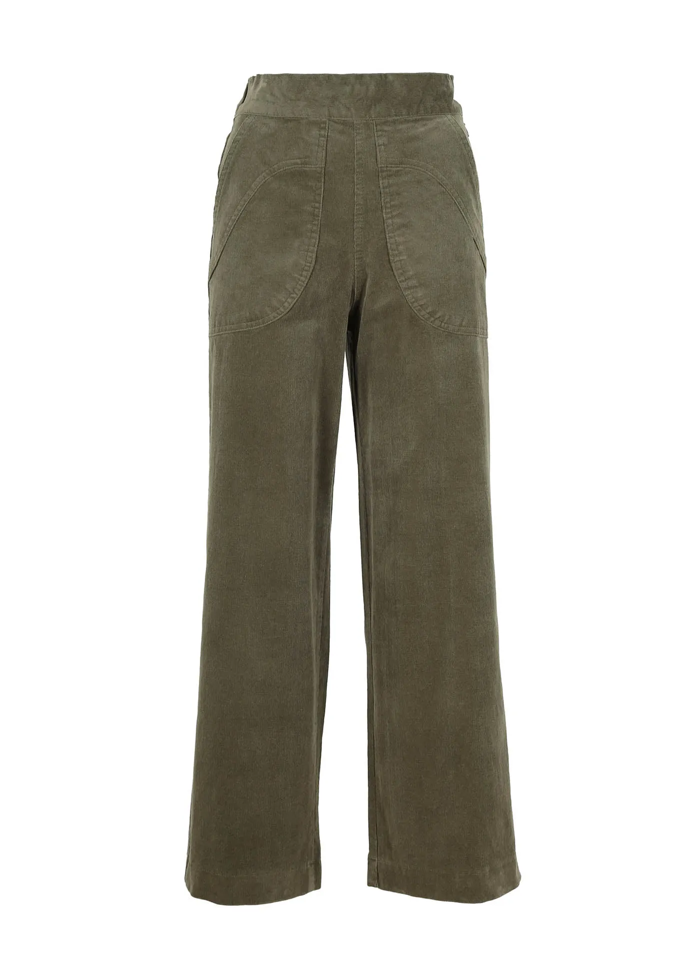 Peggy Pants Green in Spring Corduroy