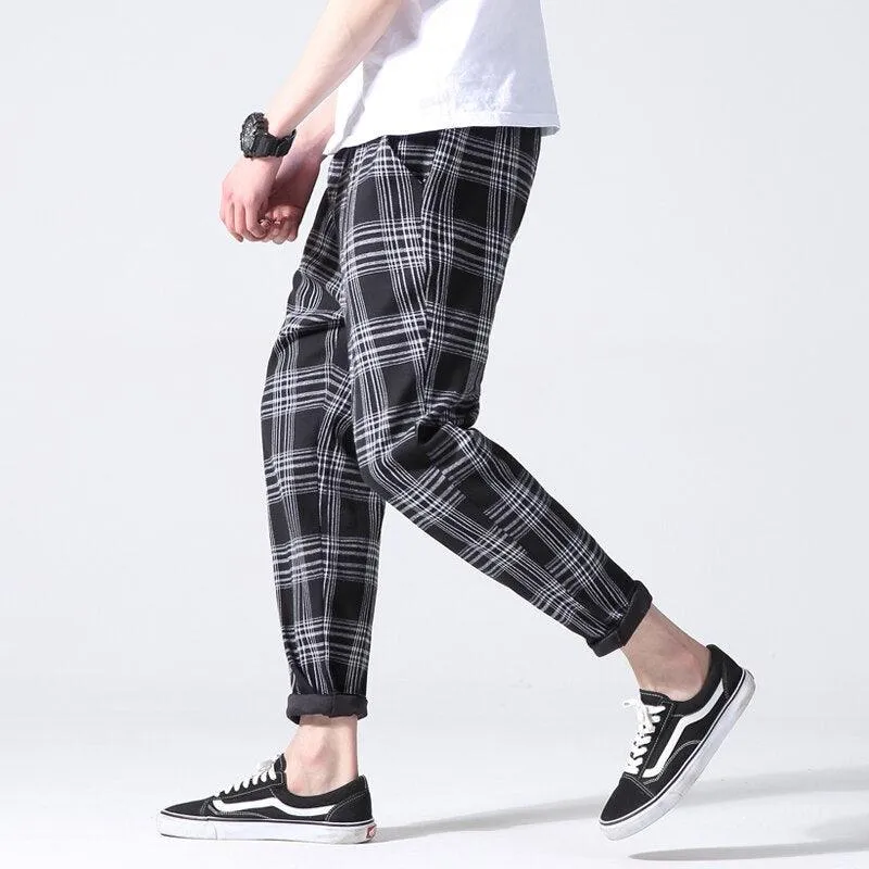 Plaid Joggers Pants