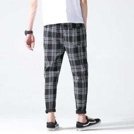 Plaid Joggers Pants