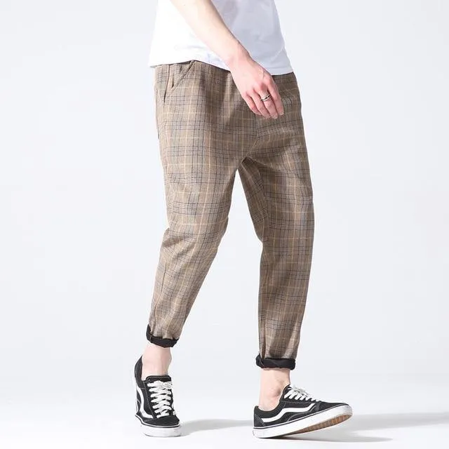 Plaid Joggers Pants