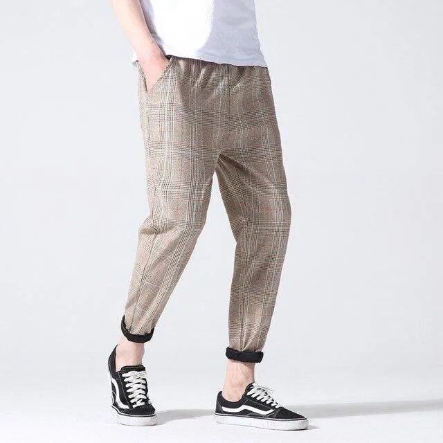 Plaid Joggers Pants