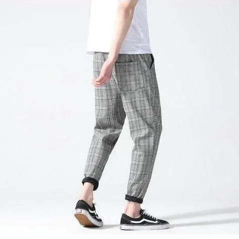 Plaid Joggers Pants