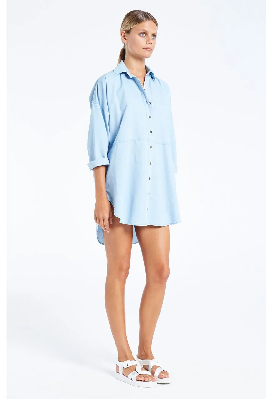 Plunge Shirt- Chambray