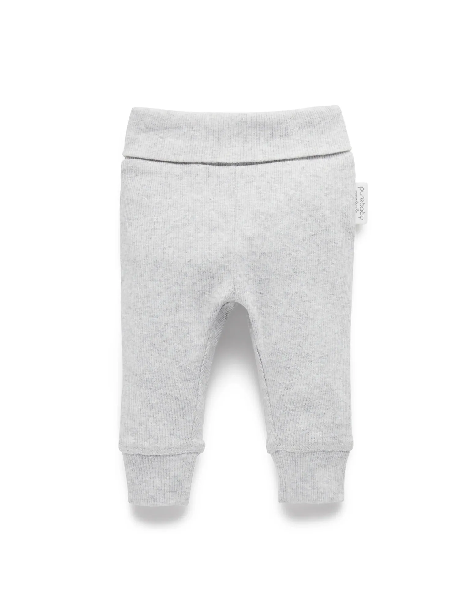 Purebaby Organic Everyday Legging - Pale Grey Melange