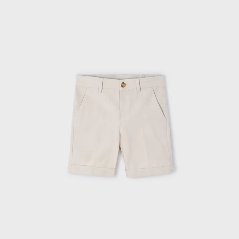 Raffia Linen Suiting Bermuda Shorts