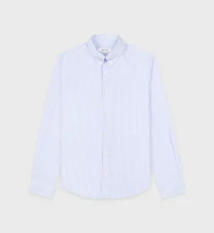 SRC Button Down Shirt - Light Blue Striped