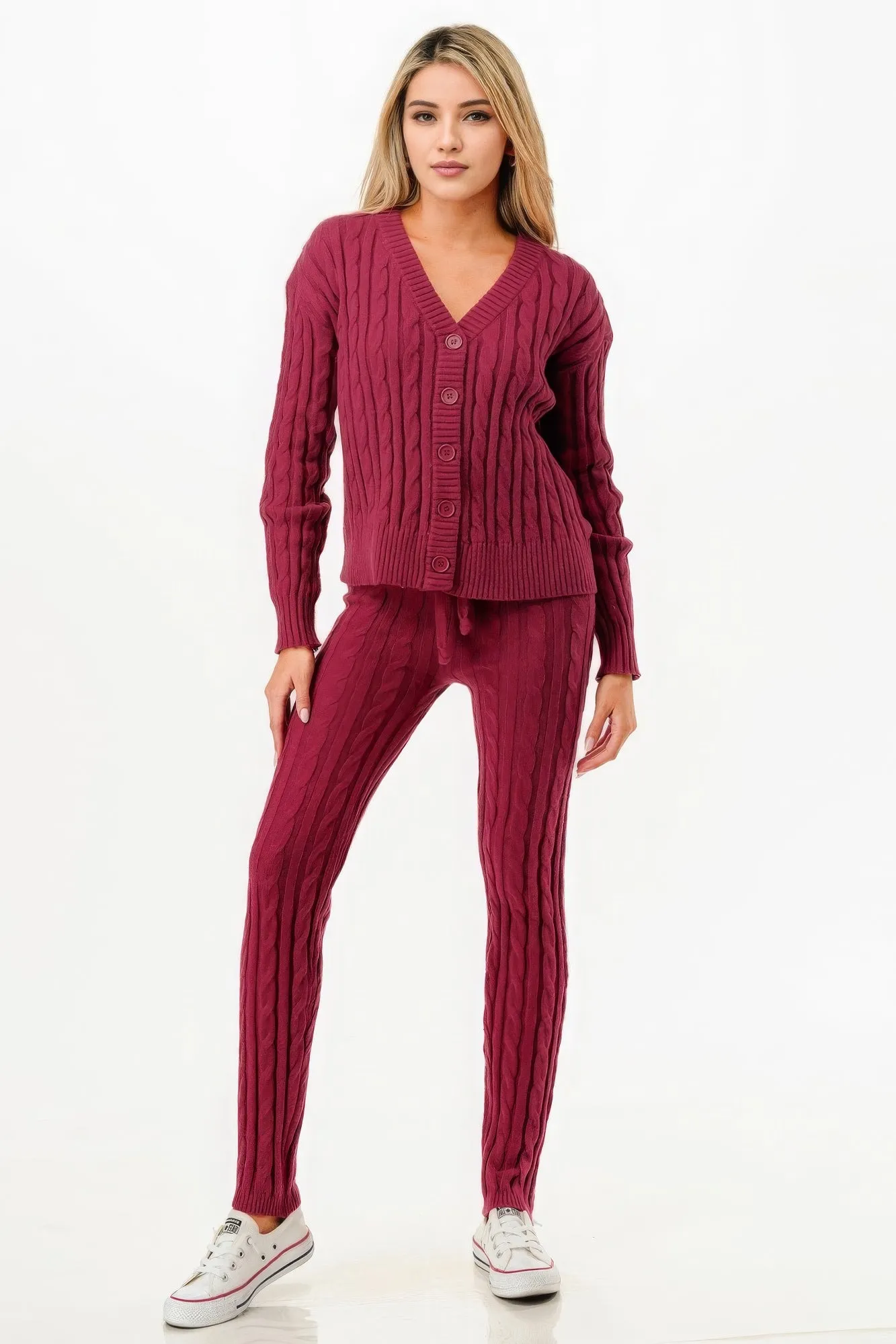 Sweater Cardigan  Pant Set